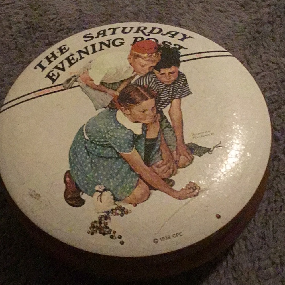 🌹Vintage colecion the Saturday evening post Box